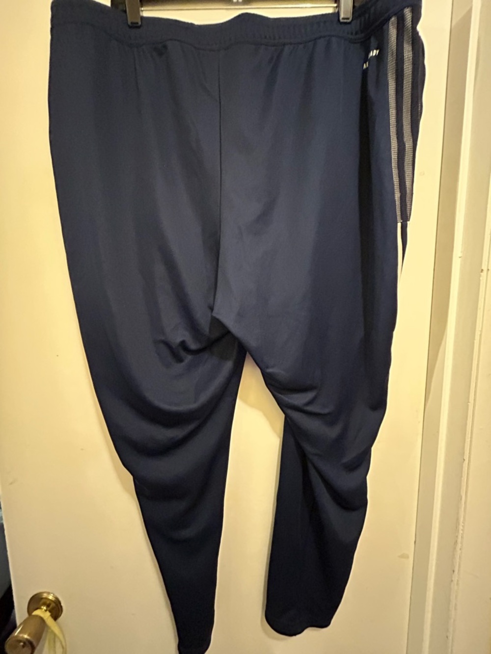 Adidas Plus Size Women’s Joggers/Track Pants, Navy Blue W/White Stripes, Sz 2X - Picture 6 of 8